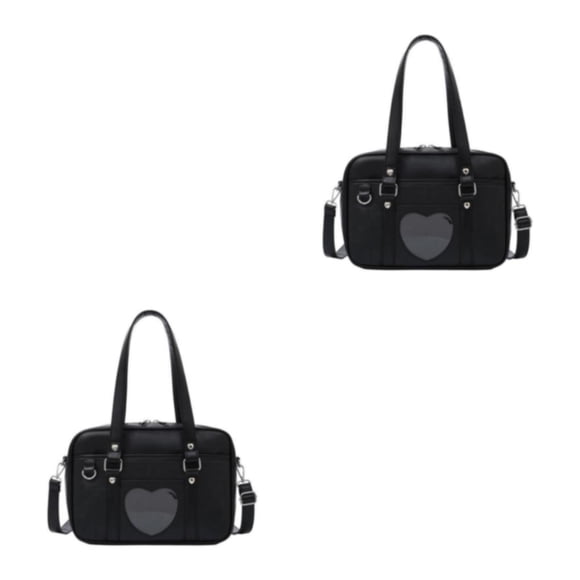 Qarigey Estudiante japonés JK Uniforme Bolso Bolso de hombro escolar de cuero PU Type1 NO1