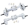 thumbnail image 1 of Xingzhi 2pcs 1/24 Aluminum Alloy Front Rear Axle For FCX18 FCX24 Crawler Complete RC Car Accessories Replacement Parts RC Upgrade Part Silver, 1 of 6