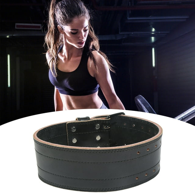 Training Belt, Durable Weightlifting Belt for Squat Black,Red