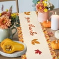 thumbnail image 4 of Fall Maple Leaf Table Runner, Autumn Thanksgiving Kitchen Dining Table Decoration for Home Party Decor 13x108 Inches, 4 of 9