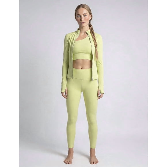 Conjunto Deportivo Mujer Verde 3 Piezas