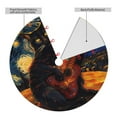 thumbnail image 2 of Yiaed Starry Night Cat Guitarist Print Christmas Tree Skirt , Tree SkirtsTree Mat for Christmas Winter Holiday Indoor Decorations-36", 2 of 7