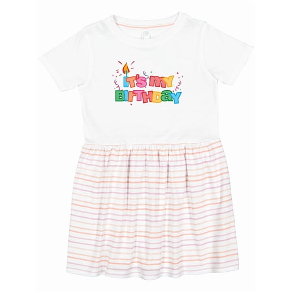 Inktastic It's My Birthday Letters Girls Toddler Dress
