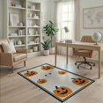thumbnail image 2 of ODIKA Halloween Striped Pumpkin Ghost Farmhouse Welcome Fallc Door Pet Friendly & Kids Safe Play for Playroom, Bedroom, Reading Nook, 2 of 7