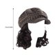 thumbnail image 3 of Versatiles Newsboys Hat with Short Curly Wigs Winter Cold Resistant Wigs Hat for Women Desiring Trendy Look dark brown, 3 of 5