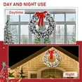 thumbnail image 7 of UBesGoo 72in Outdoor Christmas Wreath PVC Bow Decoration Lights LED Garden Garland Decoration Green, 7 of 7