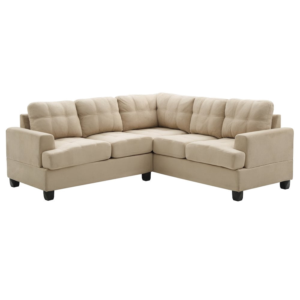 Glory Furniture Sandridge Sectional in Vanilla Color