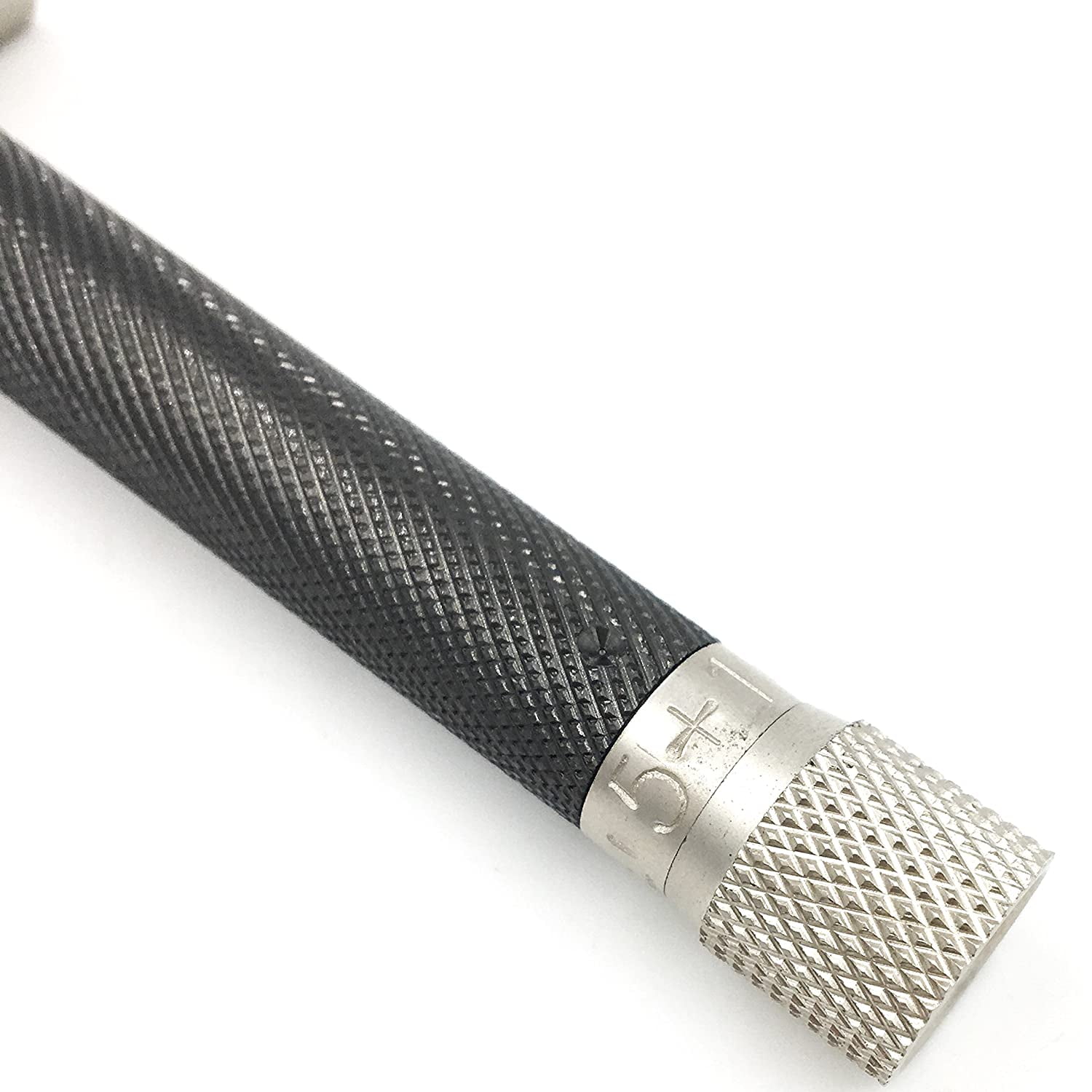 Parker Variant Adjustable Double Edge Safety Razor and 5 Parker Premium Blades - Graphite