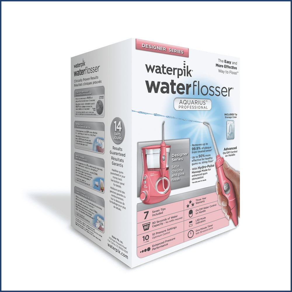 Waterpik ADA Accepted WP674 Aquarius Water Flosser pink New