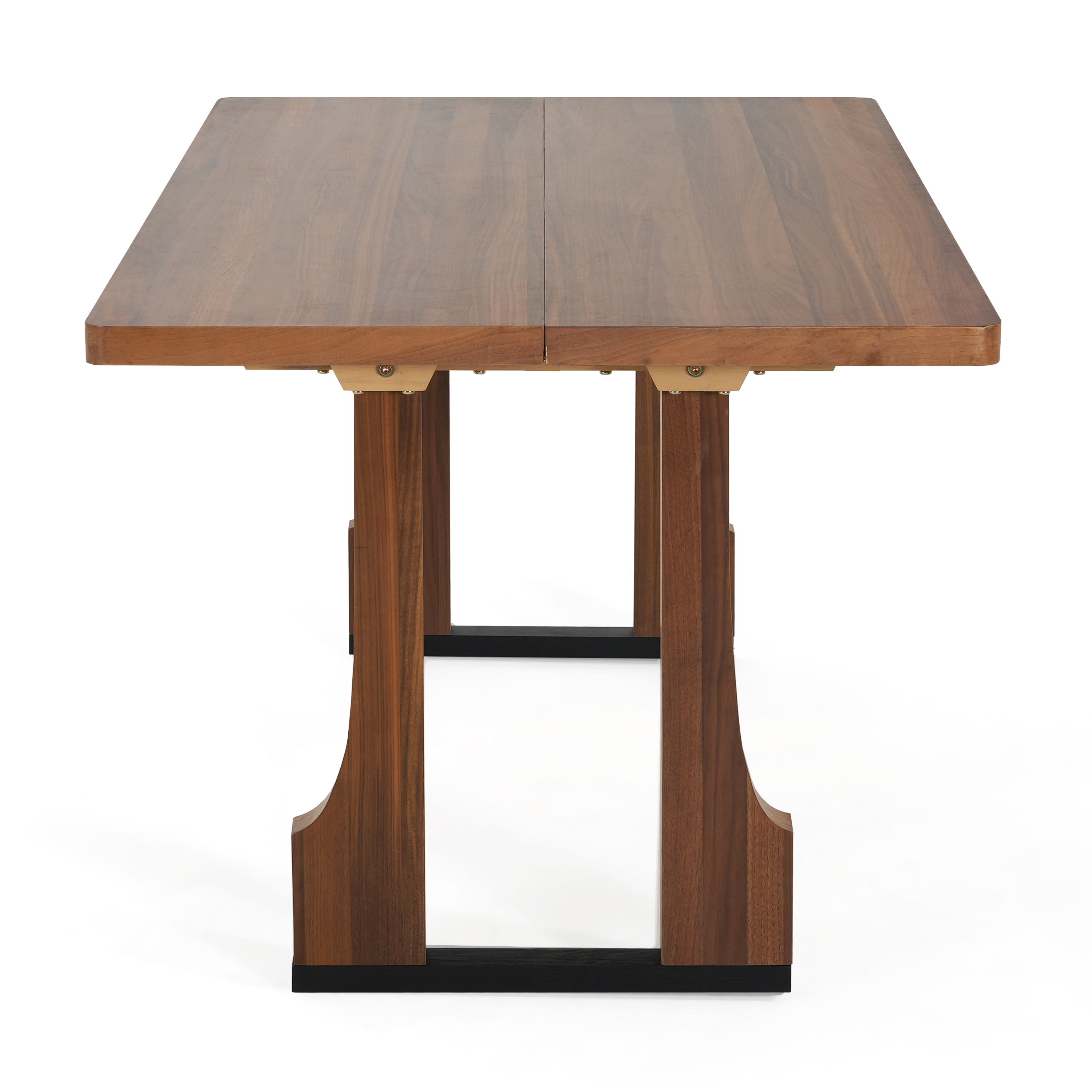 Euroco 63" Rectangular Dining Table for 6 People, Wooden Indoor Kitchen Table for Home,Walnut