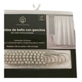 thumbnail image 4 of Cortina de Baño Home Trends 183 cm Tela Texturizada Blanco, 4 of 4