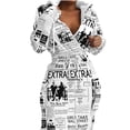thumbnail image 4 of ICHUANYI Liquidación Mujer Casual Manga larga Impreso Cintura Vendaje Cuello en V Con capucha Cordón Vestidos con bolsillos ICHUANYI WER202308233060, 4 of 6