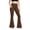 Brown, variant on Ashyfjp Sport Workout Flared Yoga Pants for Women Solid Wide Elastic Waist Soft Comfortable Full Length Bottoms Ideal for Daily Yoga Training Wear, Size (S-XXL)
