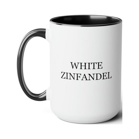 

White Zinfandel Wine Costume Two-Tone Coffee Mugs 15oz