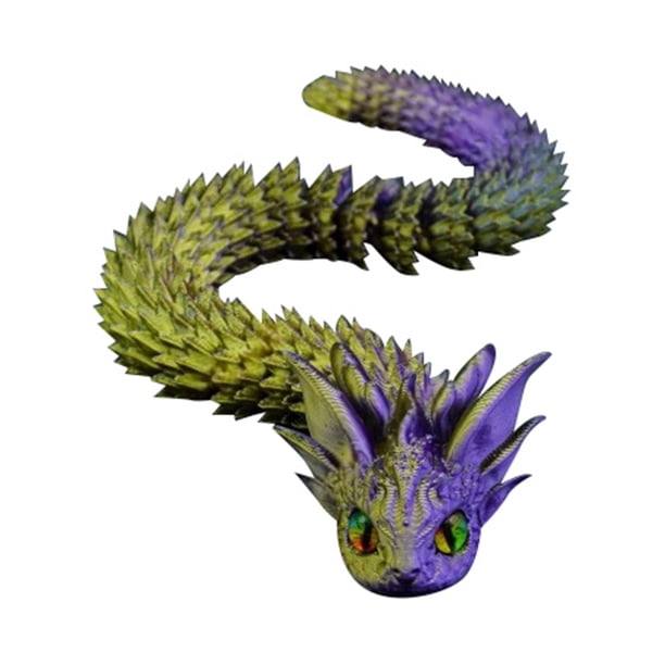 Jiao Sea Water Joint Movable Year Mascot, juguete infantil impreso en 3D, adorno de cumpleaños, modelo