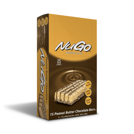NuGo Family Protein Bar, Peanut Butter Chocolate, 11g Protein, 15