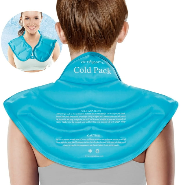 Paquete de hielo Comfytemp en gel para cuello y hombros aprobado por la FSA HSA