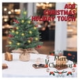 thumbnail image 2 of Small Christmas Tree with Lights | Christmas Tree with 57 PE Tips, 8 Pinecones, 8 Berries, 45 Lights | Fluffy Pre-Decorated 2ft Xmas Tree - Add Festival Touch | Green Mini Christmas Tree, 2 of 7