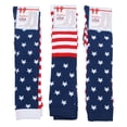 thumbnail image 5 of Angelina Patriotic USA Flag Knee-High Socks (3-Pairs), 5 of 5