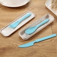 thumbnail image 5 of Cheers.US Portable Utensils Set with Case, Reusable Stainless Steel Cutlery Set, Healthy & Eco-Friendly 3pcs Spoon,Knife Cutlery Ideal for Travel Camping Office,Dishwasher Safe, 5 of 7