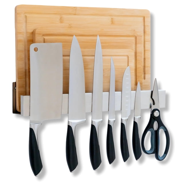 Soporte magnético para tiras de cuchillos y tablas de cortar Demi's Home