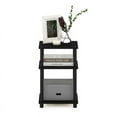 thumbnail image 6 of Furinno Just 3-Tier Turn-N-Tube End Table, 1-Pack, Americano/Black, 6 of 7