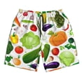 thumbnail image 4 of Bixox Men's Vegetables2 printing Casual Classic Fit Short Summer Beach Shorts, 4 of 6
