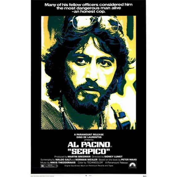 Pop Culture Graphics Serpico Movie Poster - 11 x 17