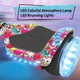 thumbnail image 2 of HOVERSTAR Crystal Light Wheel Hoverboard, 6.5 inch New Version Bluetooth Hover Board, Chrome and Design Color Self-Balance Electric Scooter, 2 of 5