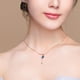 thumbnail image 1 of Taian, 2 uds., cadena de clavícula con llave de oro rosa de ojo de diablo Simple y versátil para mujer ShuxiuWang 8390612939020, 1 of 1