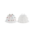 thumbnail image 3 of Jaweiwi Toddler Kids Little Girl Christmas Dress 1-9 Years Star Print Square Neck Sleeveless Layered Tulle Dresses with Plush Ball Christmas Hat, 3 of 9