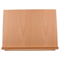 HONMEET Adjustable Light Brown Wood Tabletop Easel for Sketching, Painting, and Display - Stand
