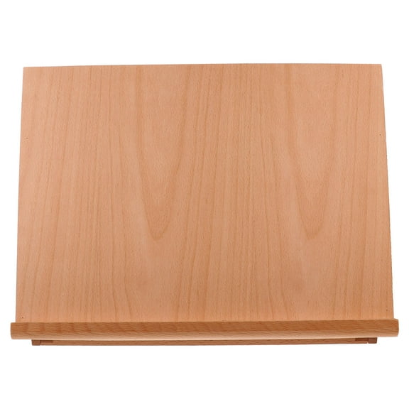 HONMEET Adjustable Light Brown Wood Tabletop Easel for Sketching, Painting, and Display - Stand