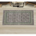 thumbnail image 1 of Retro Decorative Rug, Blooming Meadow Flowers and Green Leaves Nature Design Pattern Garden Art, Quality Carpet for Bedroom Dorm and Living Room, 6 Sizes, Pale Green, by Ambesonne, 1 of 1