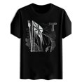 thumbnail image 1 of T Shirt Men's Casual Round-neck with Union Jack Rope Print Pattern., 1 of 5