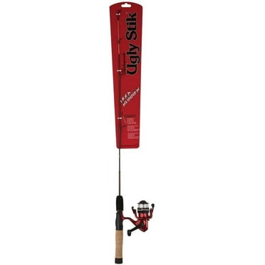 Ugly Stik Dock Runner Fishing Spinning Combos, 3' Medium Rod, 3000 Reel