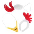 thumbnail image 3 of Chicken Headband 1Set Assorted Color Cloth for Party Instant Fun Look Funny Animal Headwear, 3 of 4