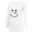 thumbnail image 4 of Qertyioot Chandail en Molleton Décontracté de Noël pour Femmes, Manches Longues Col Rond Imprimé Ample, 4 of 7