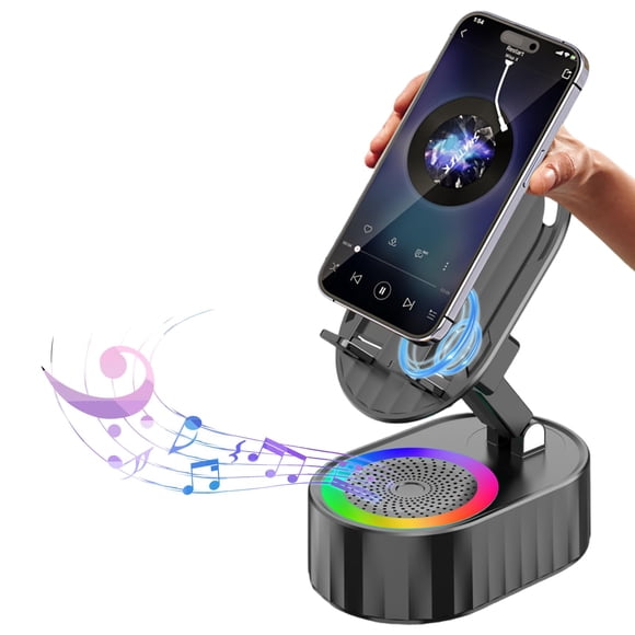 Altavoz por Inducción Inalámbrico AKLLCCR 5 en 1 con Luz LED y Batería de 3000mAh