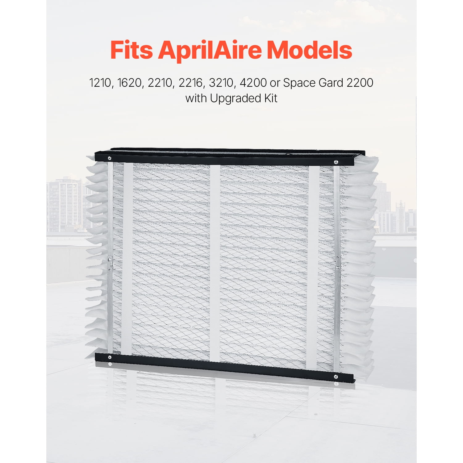 VEVOR 20 x 25 x 4 Furnace Filter, MERV 11 HVAC Ac Filters,12-Month Electrostatic Pleated Air Conditioner Filters, 4-Pack (Actual Size: 20.47 x 25.20 x 3.98 Inch) for Capturing Dust, Smog, Pet Dander