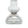 thumbnail image 4 of DecMode Black Glass Handmade Turned Style Pillar Hurricane Lamp with Smoked Glass Finish, 4 of 8