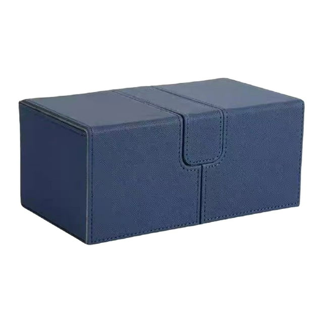 Boîte de Rangement à Deux Niveaux pour Cartes à Collectionner avec Plateau pour dés, Porte-Cartes Mtg Commander pour Cartes à Double Pochette, Étui Portable pour Cartes pour Collectionneurs et Joueurs