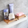 thumbnail image 4 of Caja de jabón de madera de bambú natural de 2 piezas, para jabón de esponja de baño de cocina, esponjas y más LingWen 9024715015099, 4 of 5