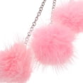 thumbnail image 3 of WEUVEB Heart Car Accessories Pink Alloy Crystal Plush for Hanging Stylish Design, 3 of 8