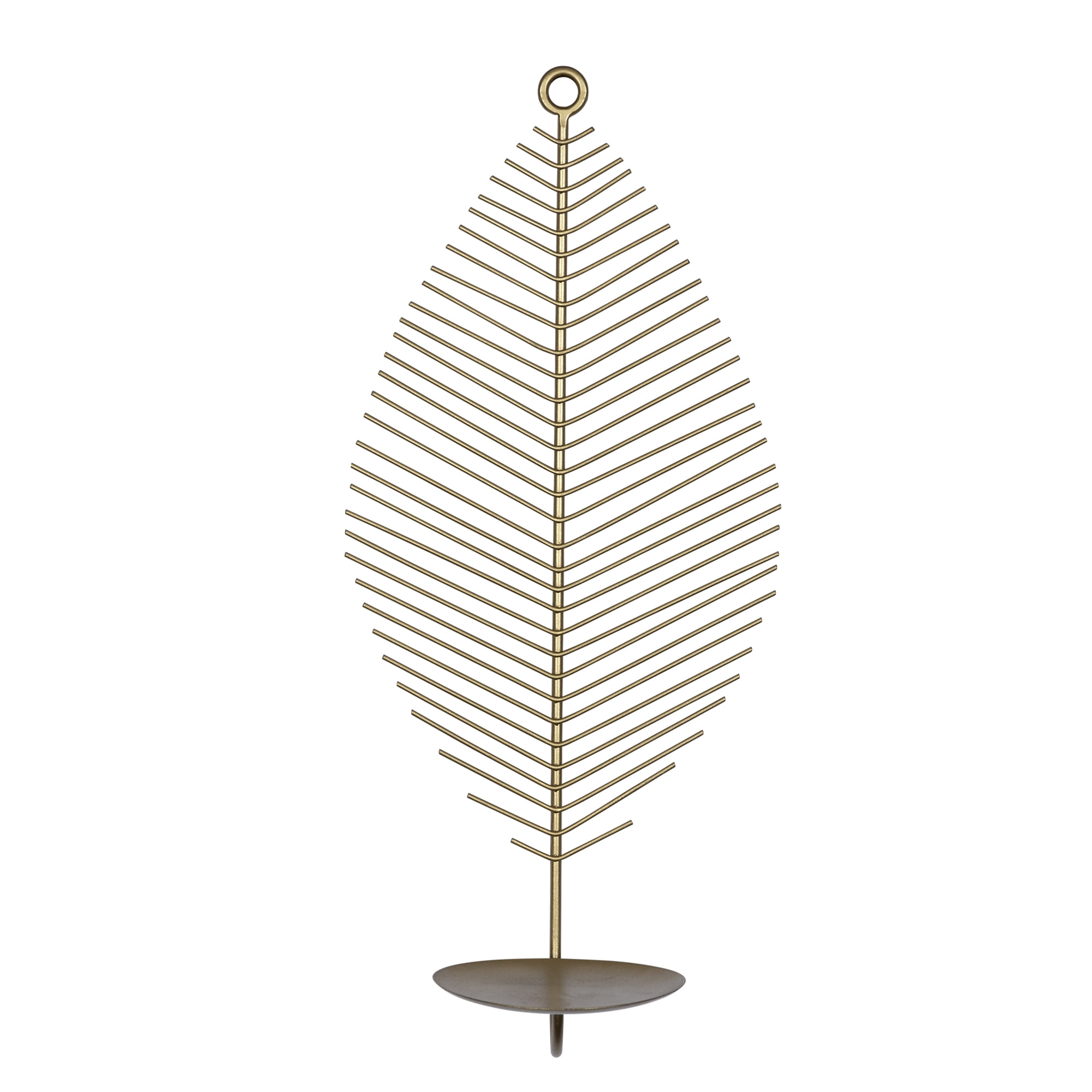 Stratton Home Decor Traditional Medium Matte Gold Leaf Wall Sconce