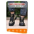 thumbnail image 3 of SKIUHS Men's Mid-Cut All-Season Steel Toe Safety Boots - Slip Resistant Lightweight Durable, 3 of 6