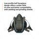 thumbnail image 3 of Respirador 3M Rugged Comfort 6503QL, media máscara de silicona, 3 of 8