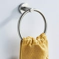 thumbnail image 4 of Abbracc Simple Towel Rings for Bathroom Hand Towel Holder Racks Wall Mounted Accessories Brushed, 4 of 8