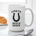 thumbnail image 4 of CafePress - Eyes Up Heels Down - 15 oz Ceramic Large White Novelty Mug, 4 of 6