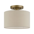 thumbnail image 6 of Livex Lighting - Burnett - 1 Light Small Semi-Flush Mount In Refined Style-8.5, 6 of 9